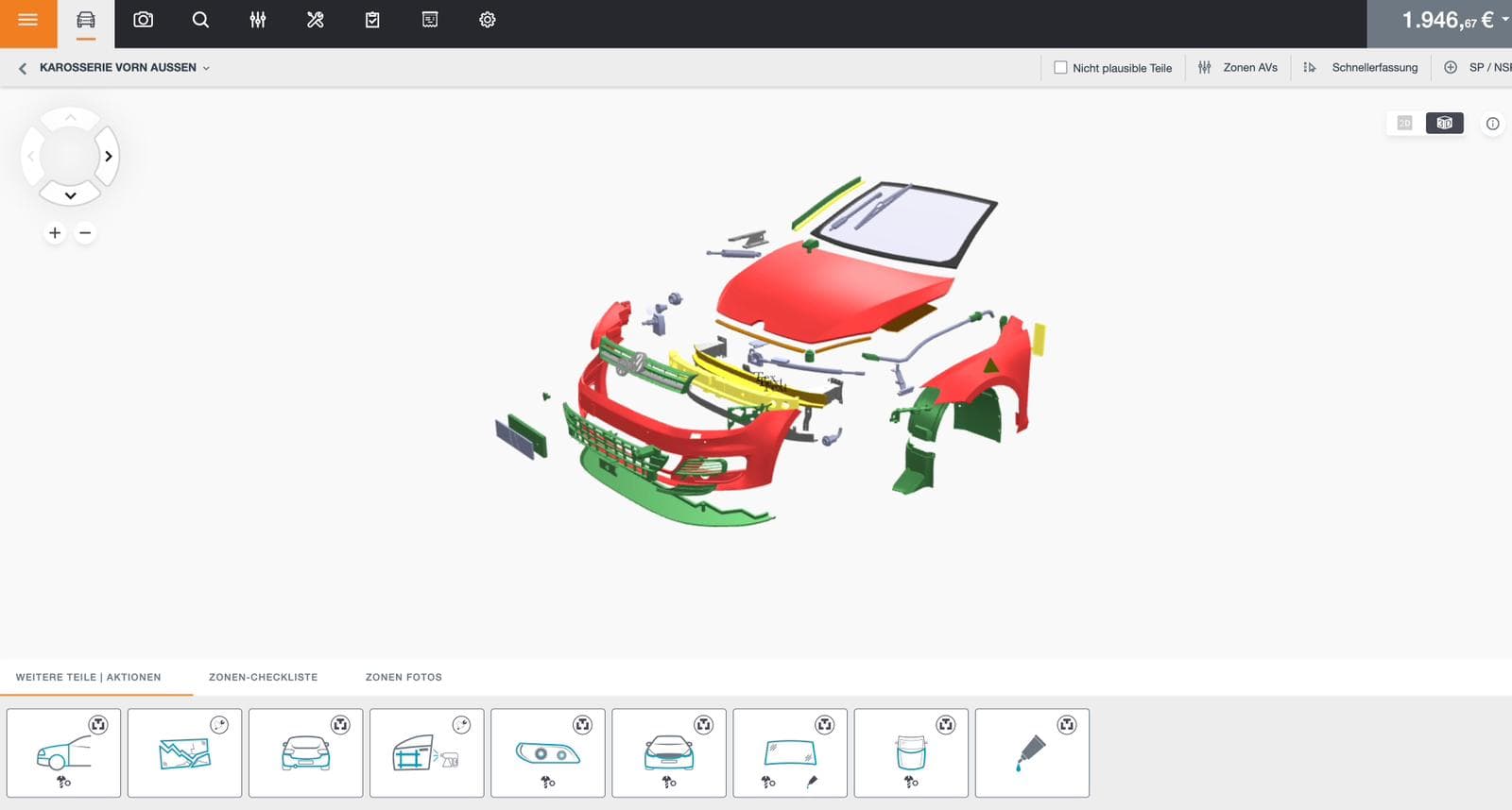 Einblick in Claims Portal